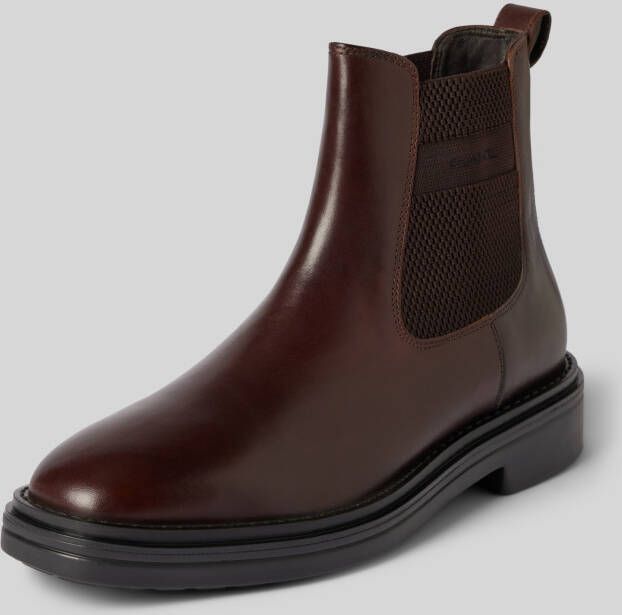 Gant Chelsea boots van leer met labelstitching model 'Boggar'