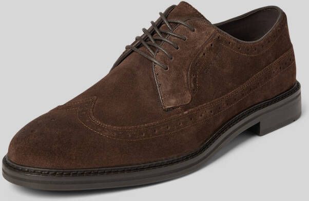 Gant Leren derbyschoenen met siernaden model 'Bidford'