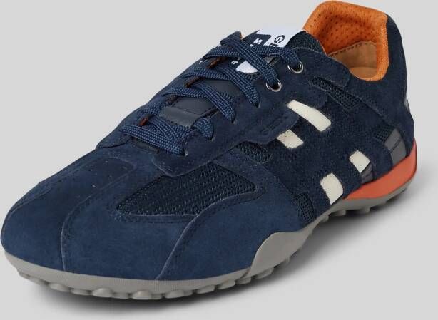 Geox Leren sneakers met contrastgarnering model 'SNAKE'