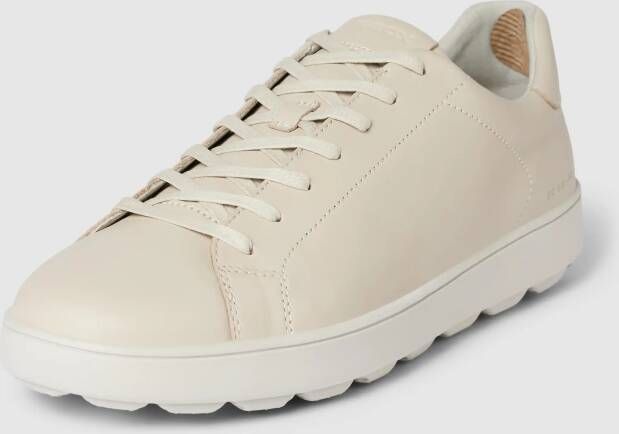 Geox Sneakers van leer met labeldetail