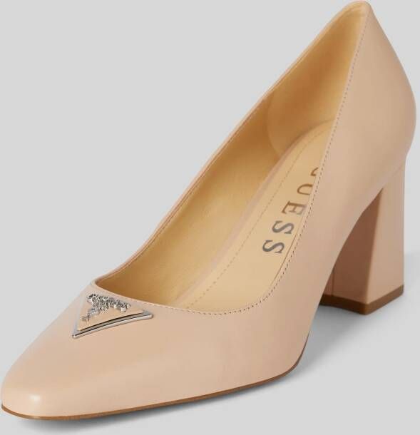 Guess Pumps van leer met blokhak model 'VARLAY2'