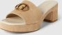 Guess Beige Suède Plateau Blokhak Sandalen Beige Dames - Thumbnail 4