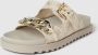 Guess Gouden Platte Sandalen voor Vrouwen Yellow Dames - Thumbnail 3