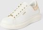 Guess Minimalistische Sneaker met Verhoogde Zool en Kokos Laminaat White Dames - Thumbnail 3