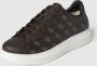 Guess Bruin Oker Sneaker Eco Leer 4cm Rubberen Zool Brown Heren - Thumbnail 2