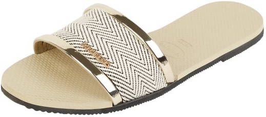 Havaianas Slippers met zigzagmotief