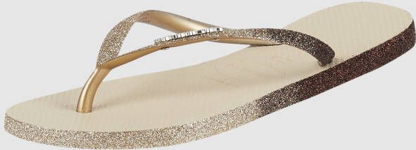 Havaianas Teenslippers met glittereffect