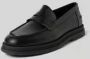 HUGO Penny loafers van leer met labeldetails model 'Chaol' - Thumbnail 2