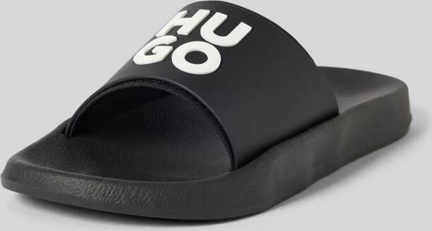 HUGO Slippers met labelprint model 'Nil'