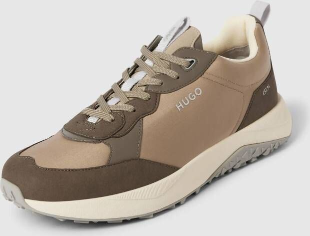 HUGO Sneakers in zwart met labeldetails model 'Kane'