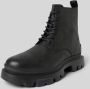 HUGO Veterboots van leer met labeldetails model 'Fabyan' - Thumbnail 3