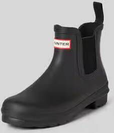 Hunter Chelsea boots met labelbadge