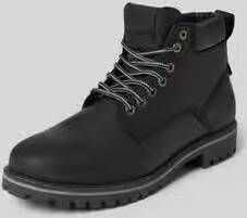 Jack & jones Leren boots met labelbadge model 'QUEENSWAY'