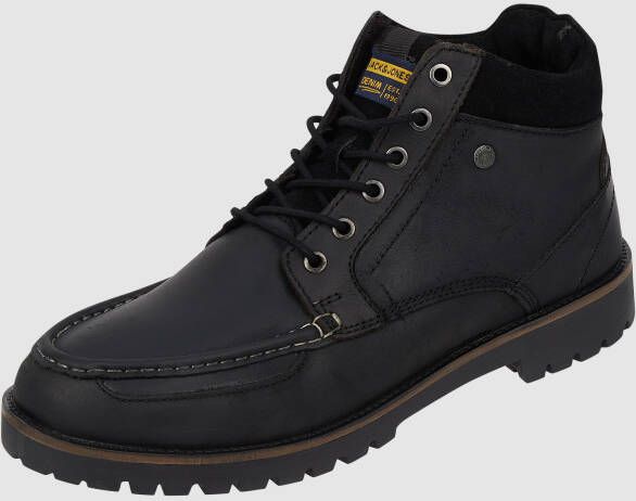 jack & jones Leren boots met siernaden model 'Brockwell'