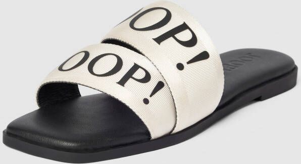 Joop! Slippers met labeldetails model 'nastro merle'