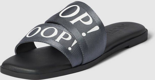 Joop! Slippers met labeldetails model 'nastro merle'