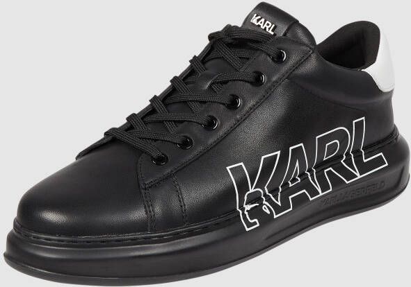 Karl Lagerfeld Sneakers van leer met labelprint