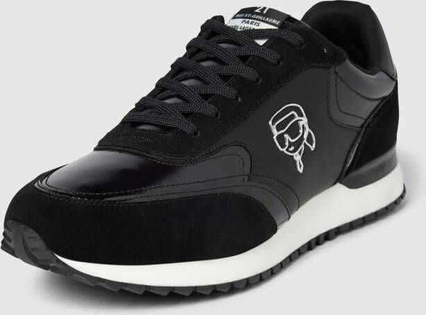 Karl Lagerfeld Leren sneakers met logo-applicatie