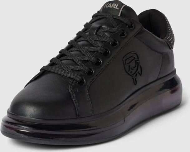 Karl Lagerfeld Leren sneakers met logo-applicatie