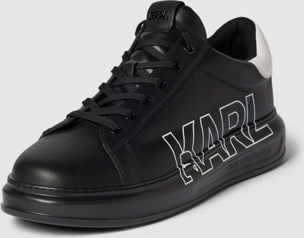 Karl Lagerfeld Sneakers van leer met labelprint