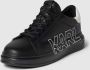 Karl Lagerfeld Sneakers van leer met labelprint - Thumbnail 3