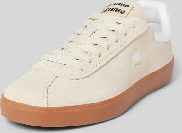 Lacoste Leren sneakers met labeldetail model 'BASESHOT'