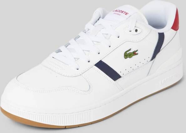 Lacoste Leren sneakers met labelstitching