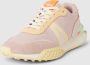 Lacoste L-Spin Deluxe Color Block Leren Sneakers Pink Dames - Thumbnail 3