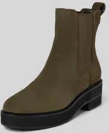 Lauren Ralph Lauren Chelsea boots van leer met treklus model 'ADRIANNA'