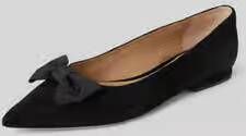 Lauren Ralph Lauren Ballerinas Londyn Bow Flats Ballet in zwart