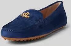 Lauren Ralph Lauren Leren loafers met labelapplicatie model 'BARNSBURY'