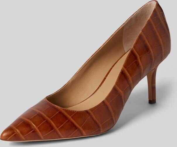 Lauren Ralph Lauren Leren pumps met naaldhak model 'LANETTE'