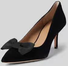 Lauren Ralph Lauren Leren pumps met strikdetail model 'LANETTE'