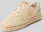 Lauren Ralph Lauren Sneakers van leermix met labeldetails model 'LUIZE' - Thumbnail 1