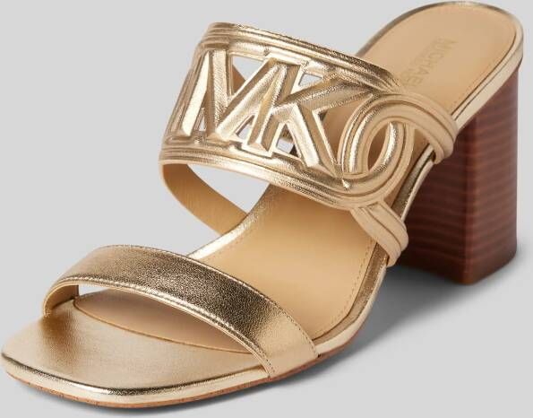 MICHAEL Kors Leren sandalen met blokhak model 'ALMA'