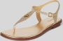 MICHAEL KORS Sandalen Dames Mallory Thong Maat: 40 Materiaal: Leer Kleur: Goud - Thumbnail 5