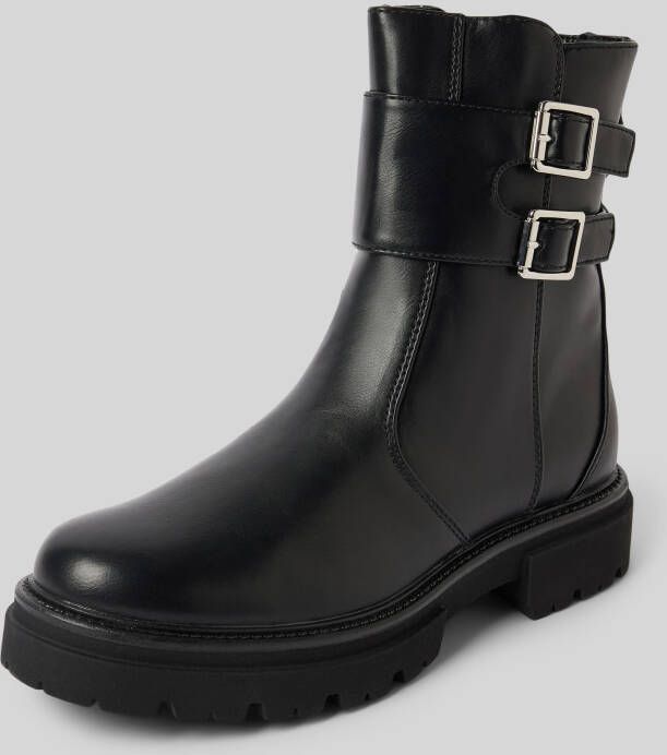 Only Chelsea boots met brede riem en dubbele gesp model 'TRINITY-7'