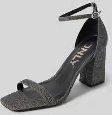 Only Sandalen met hak in glitterlook model 'ANYX'