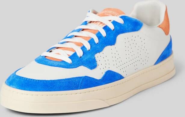 P448 Leren sneakers met contrastgarnering model 'Bali'