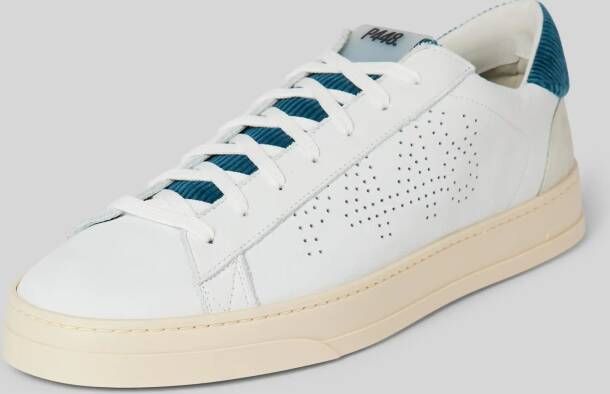 P448 Leren sneakers met labeldetail model 'Jack'