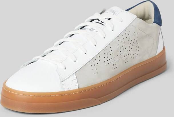 P448 Leren sneakers met labeldetail model 'Jack'