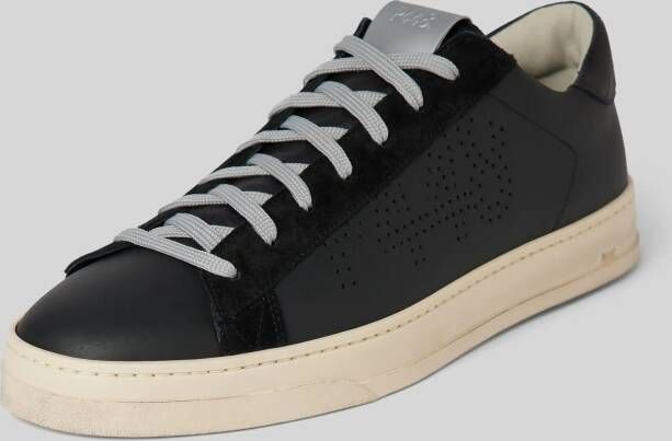 P448 Leren sneakers met labeldetail model 'Jack'