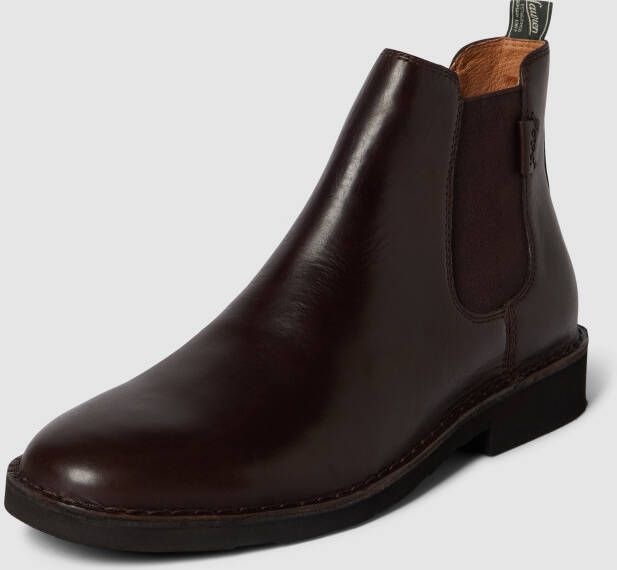 Polo Ralph Lauren Chelsea boots van leer met labeldetail model 'TALAN'