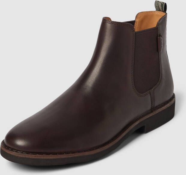 Polo Ralph Lauren Chelsea boots van leer met elastische inzetten