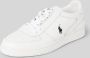 Ralph Lauren Witte Sneakers Ronde Neus Vetersluiting Gewatteerde Binnenzool Versterkte Contrasterende Hiel White Heren - Thumbnail 6