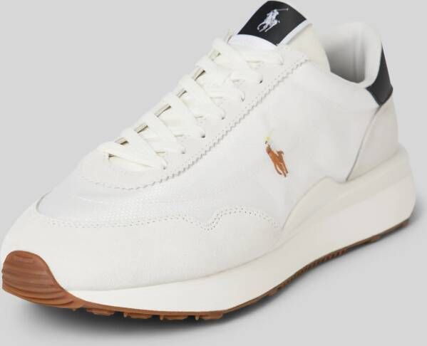 Polo Ralph Lauren Leren sneakers met logostitching model 'TRAIN'