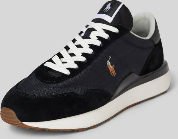 Polo Ralph Lauren Leren sneakers met logostitching model 'TRAIN'