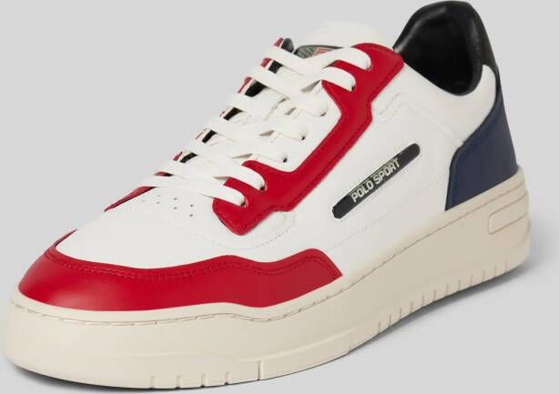 Polo Ralph Lauren Sneakers van leer met labeldetail