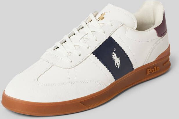 Polo Ralph Lauren Sneakers van leer met logostitching model 'AERA'