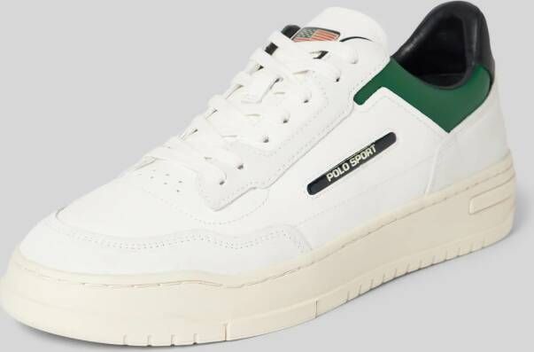 Polo Sport Leren sneakers met labeldetail